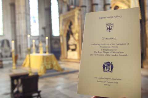 Civic Service in Westminster Abbey